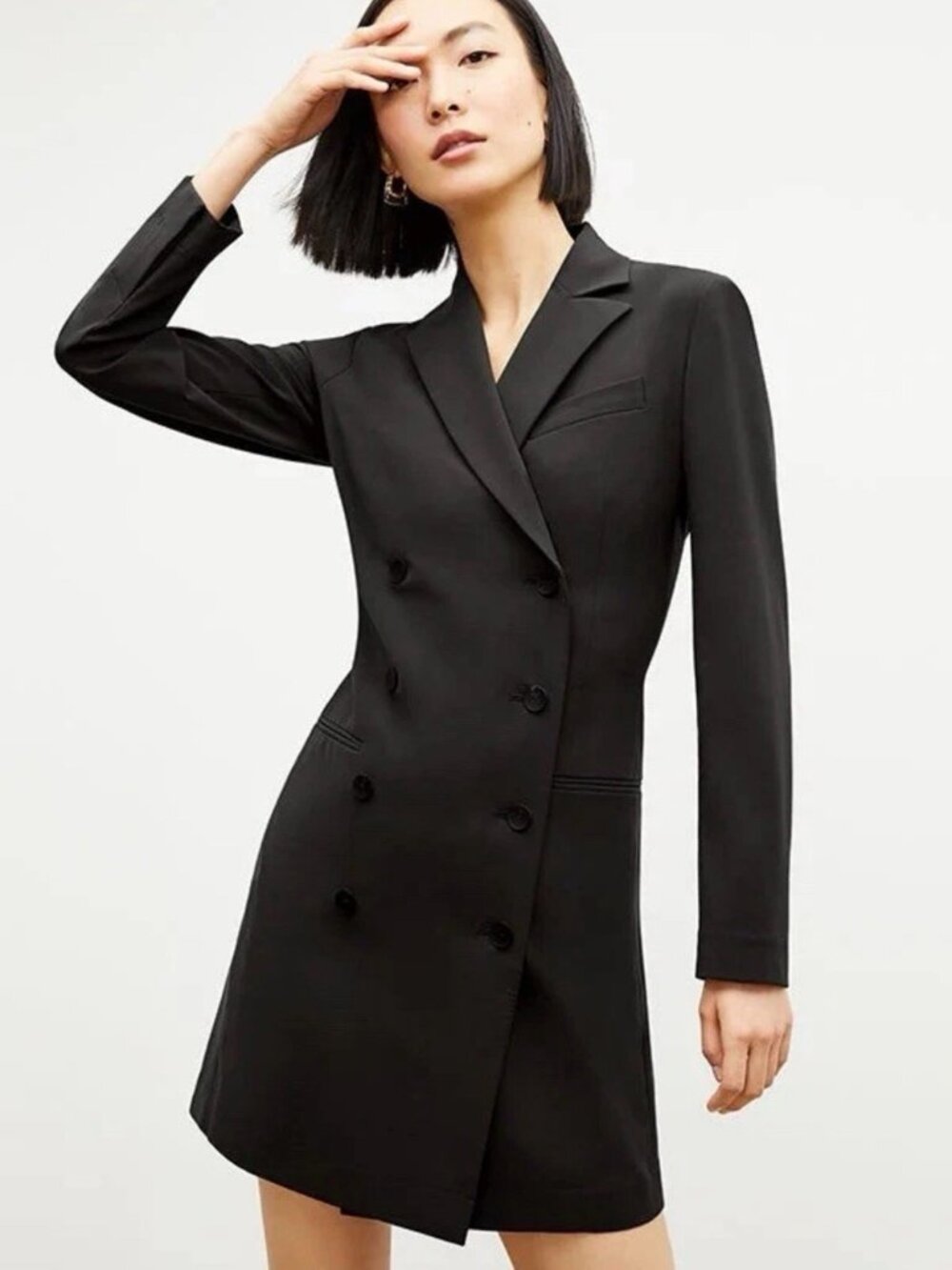 M.M. LaFleur | Black Gwynnie Trench Dress Jacket